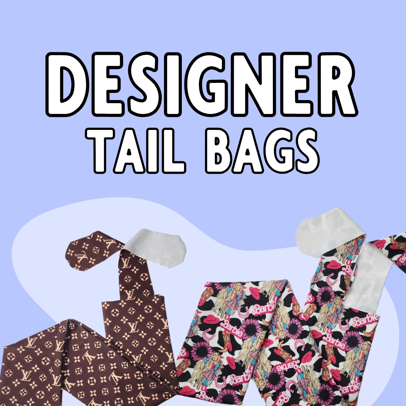 Brown Designer LV Horse Tail Bag