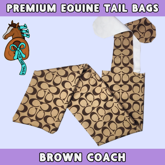 Brown CC Equine Tail Bag-Tip The Tails