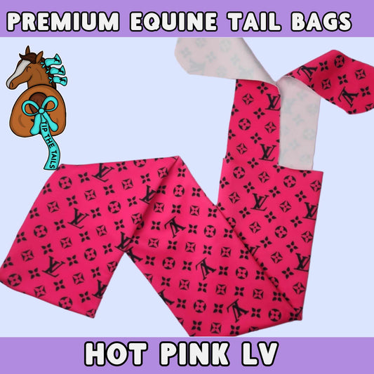 Hot Pink LV Equine Tail Bag-Tip The Tails