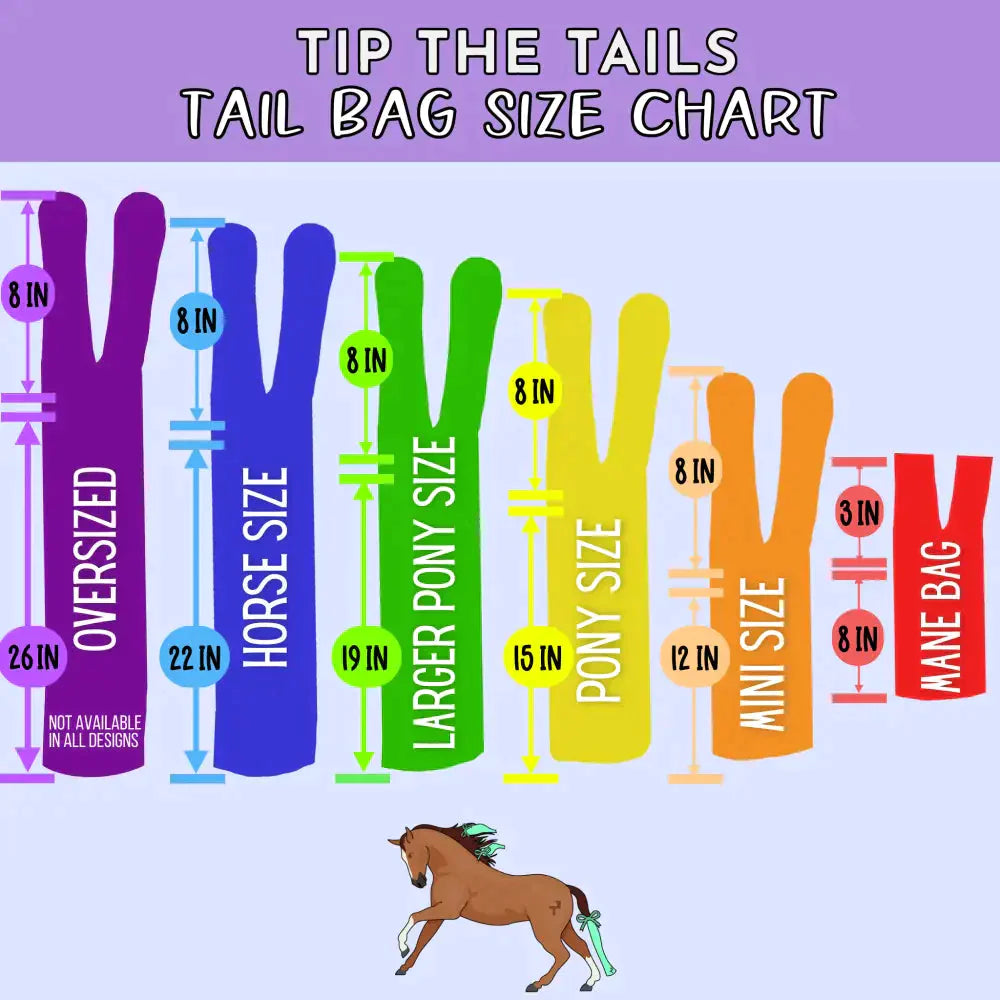 HP House: Raven Equine Tail Bag-Tip The Tails