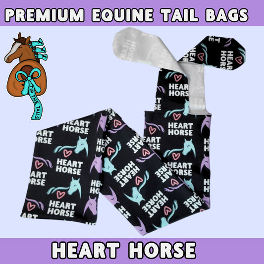 Heart Horse Equine Tail Bag-Tip The Tails