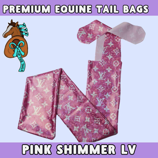 Pink Sparkle LV Equine Tail Bag-Tip The Tails