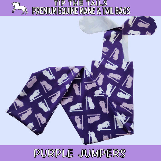 Purple Jumper Equine Tail Bag-Tip The Tails