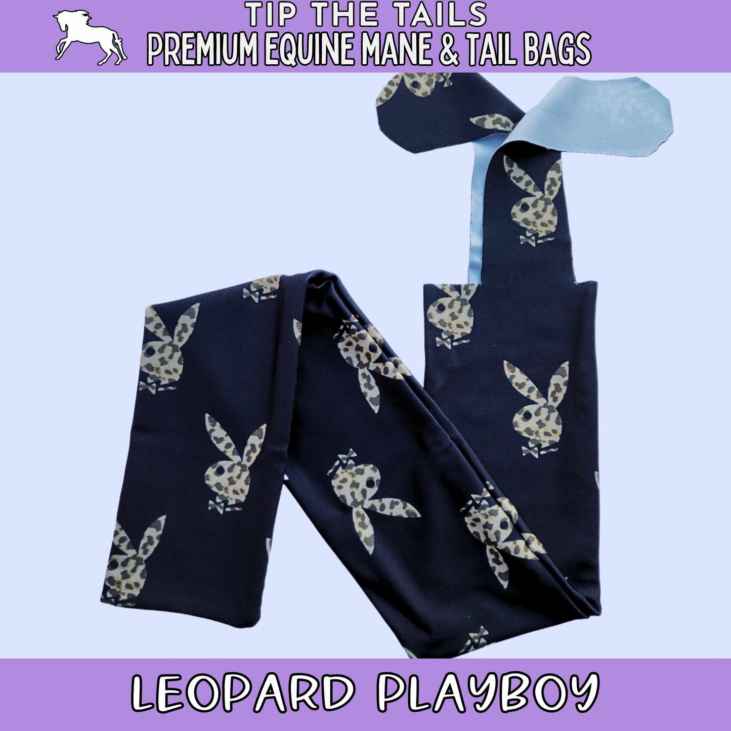 Leopard Bunny Tail Bag