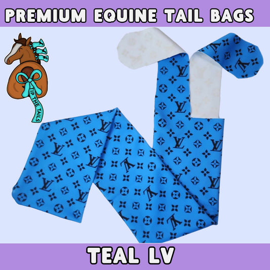 Teal LV Equine Tail Bag-Tip The Tails