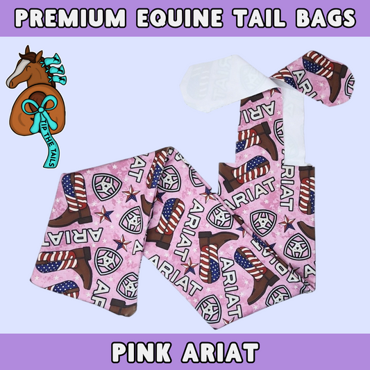 Pink Ariat Equine Tail Bag-Tip The Tails