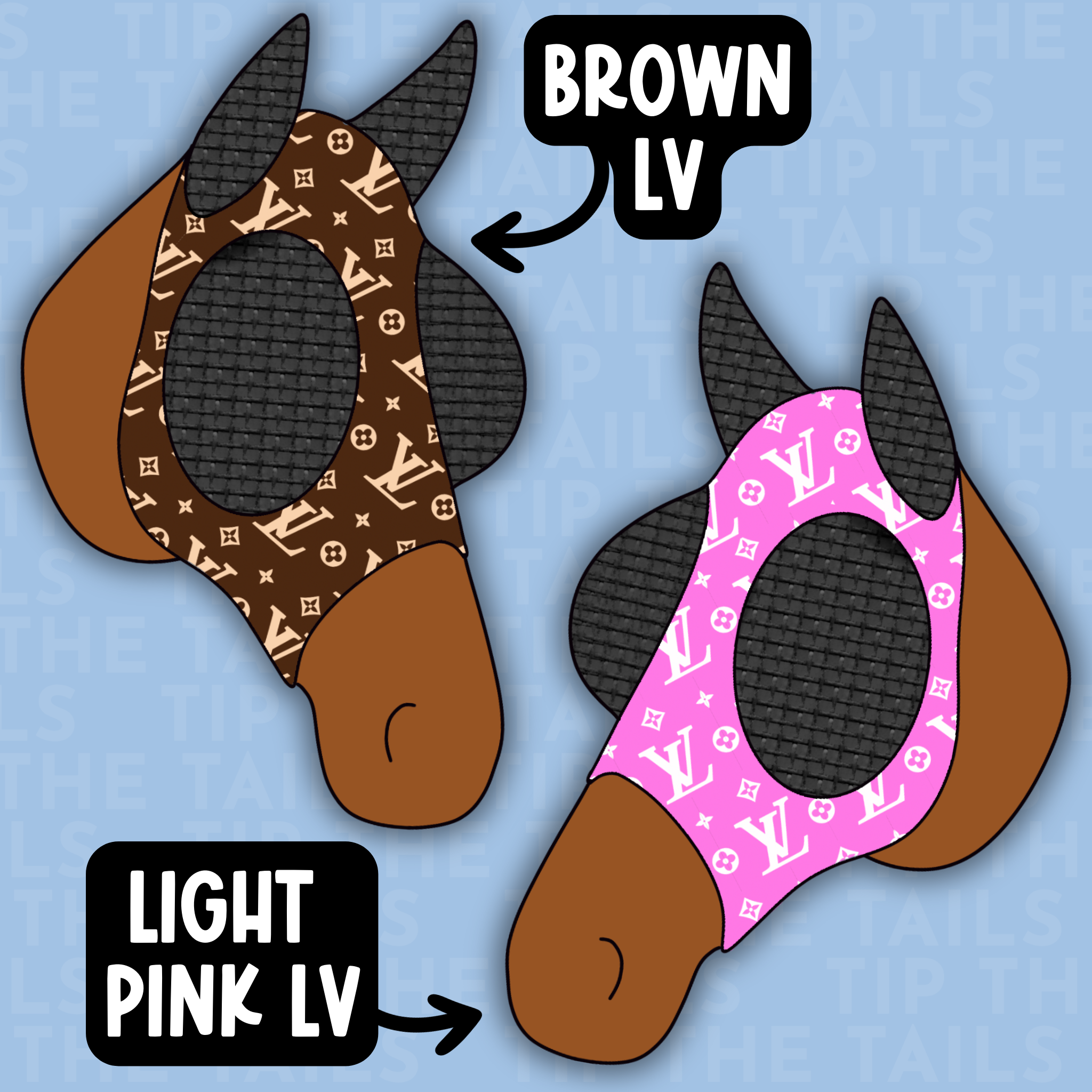 Handmade To Order Lycra Equine Fly Mask