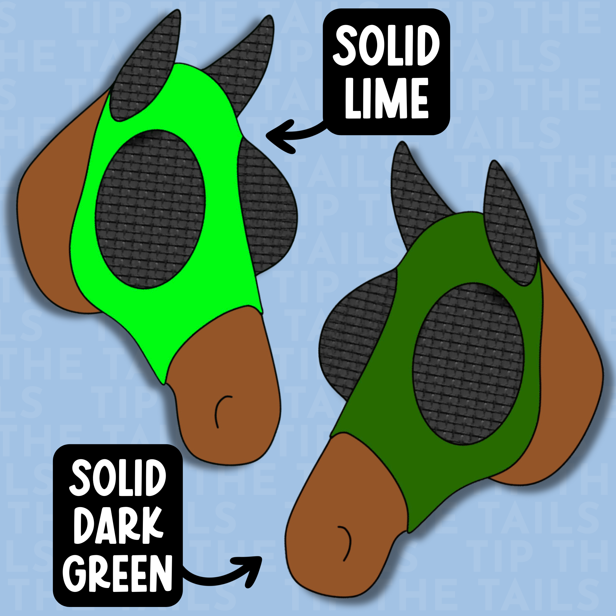 Handmade To Order Lycra Equine Fly Mask