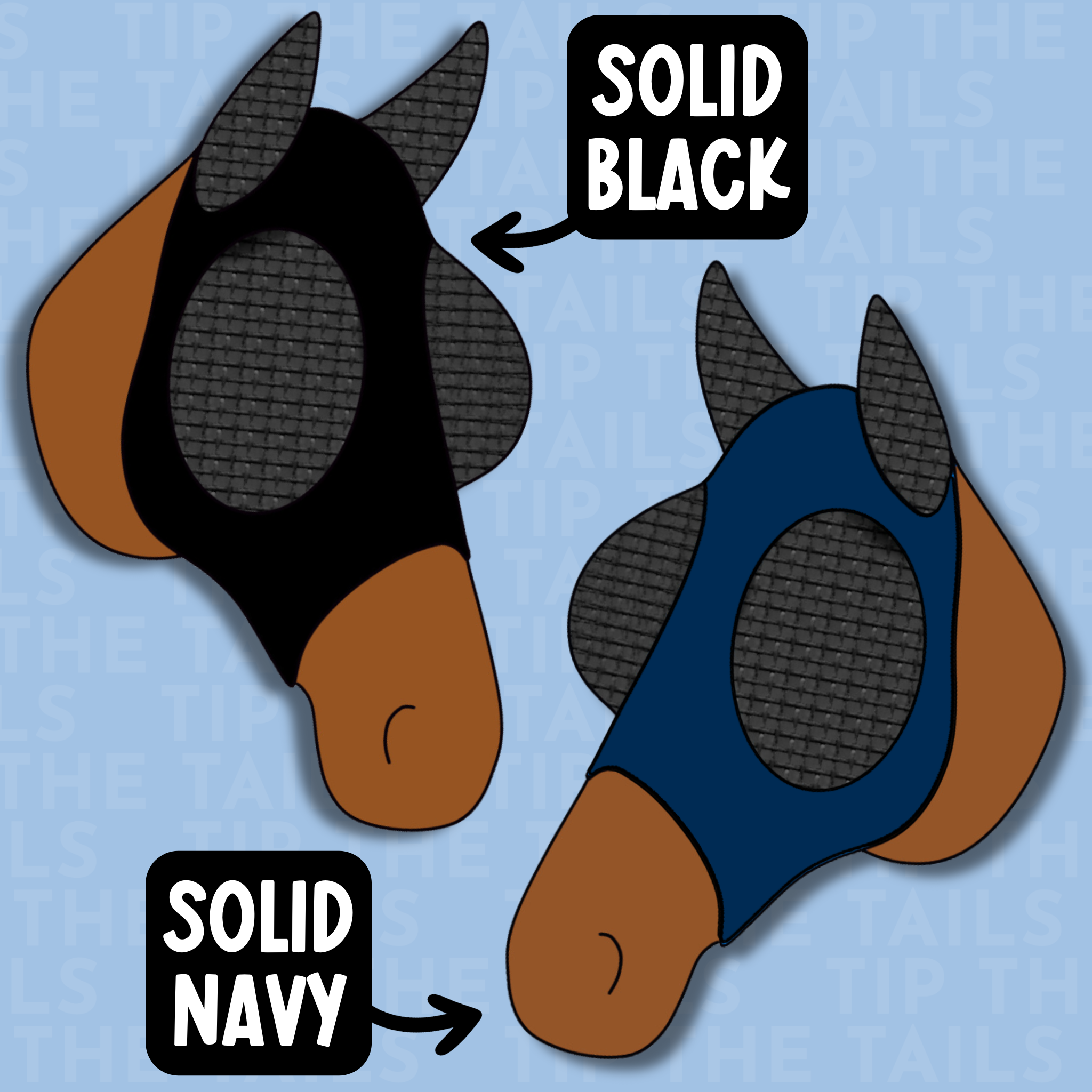 Handmade To Order Lycra Equine Fly Mask