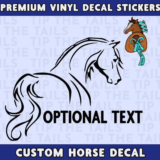 Custom Horse Vinyl Decal