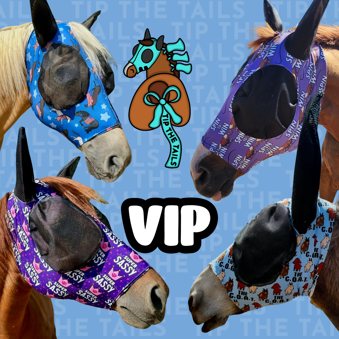 Handmade To Order Lycra Equine Fly Mask VIP