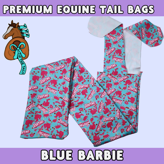 Blue Barbie Equine Tail Bag-Tip The Tails