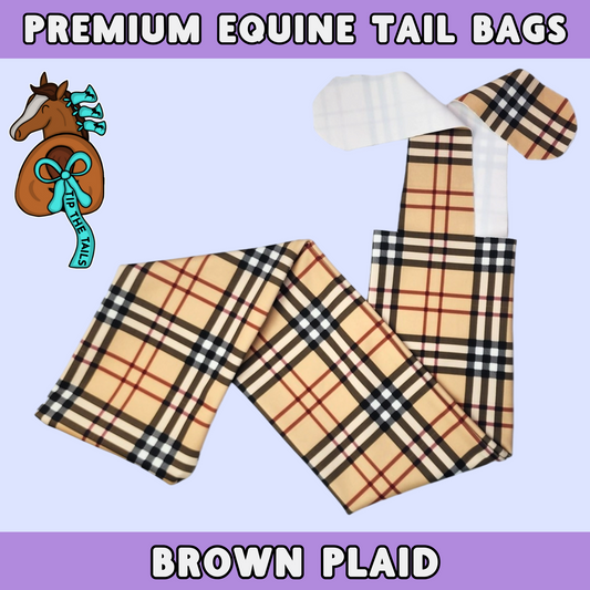 Burberry Plaid Equine Tail Bag-Tip The Tails