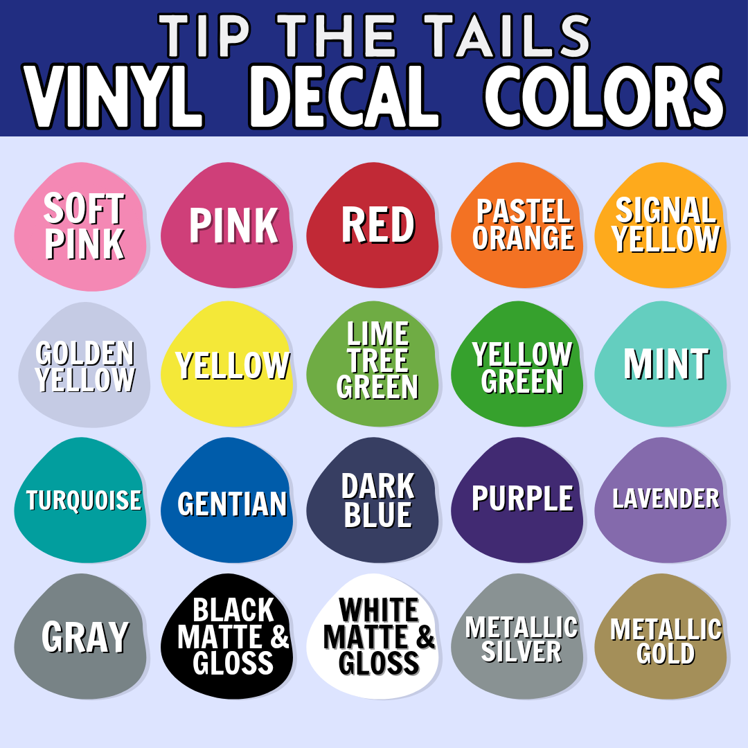 Custom Horse Head Decal-Tip The Tails