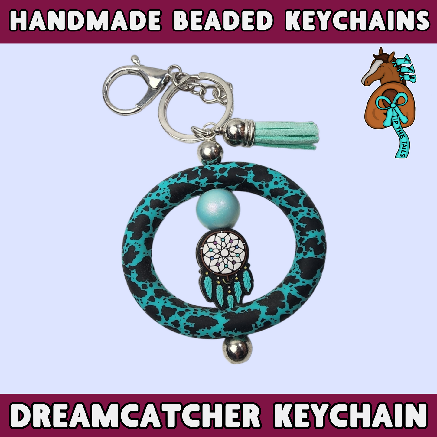 Dreamcatcher Ring Handmade Keychain-Tip The Tails