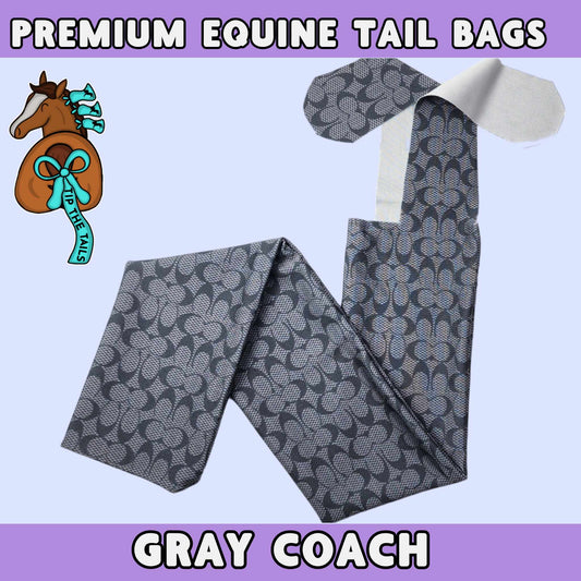 Gray CC Equine Tail Bag-Tip The Tails