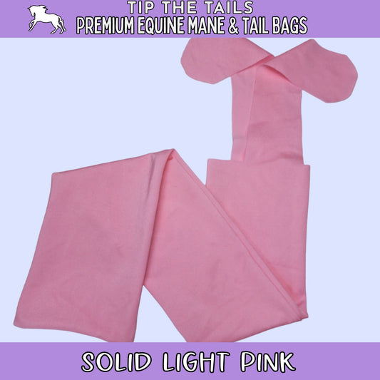 Solid Light Pink Equine Tail Bag-Tip The Tails