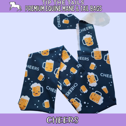 Beer Cheers Equine Tail Bag-Tip The Tails