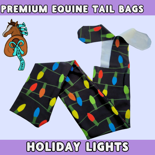 Holiday Lights Equine Tail Bag-Tip The Tails