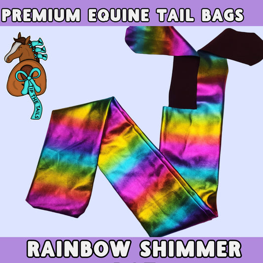 Rainbow Shimmer Equine Tail Bag-Tip The Tails