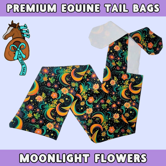 Moonlight Flowers Equine Tail Bag