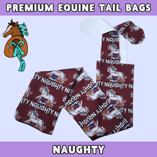 NAUGHTY Holiday Equine Tail Bag-Tip The Tails