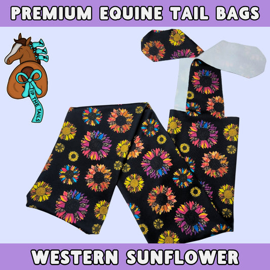Western Sunflower Equine Tail Bag-Tip The Tails
