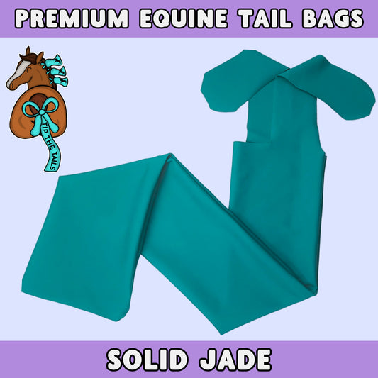 Solid Jade Equine Tail Bag-Tip The Tails