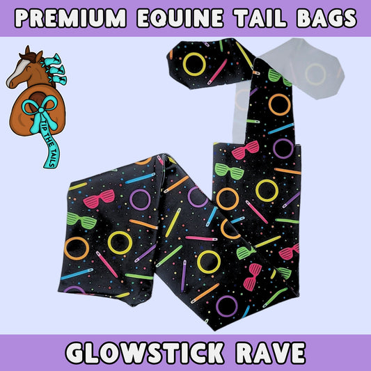 Glowstick Rave Equine Tail Bag-Tip The Tails