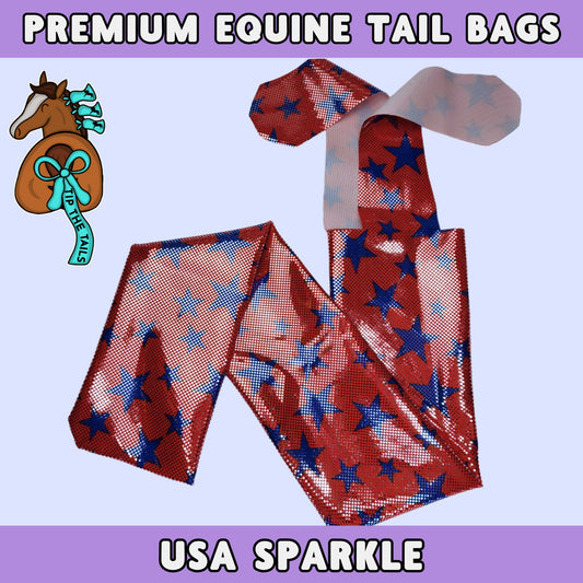 USA Sparkle Equine Tail Bag-Tip The Tails