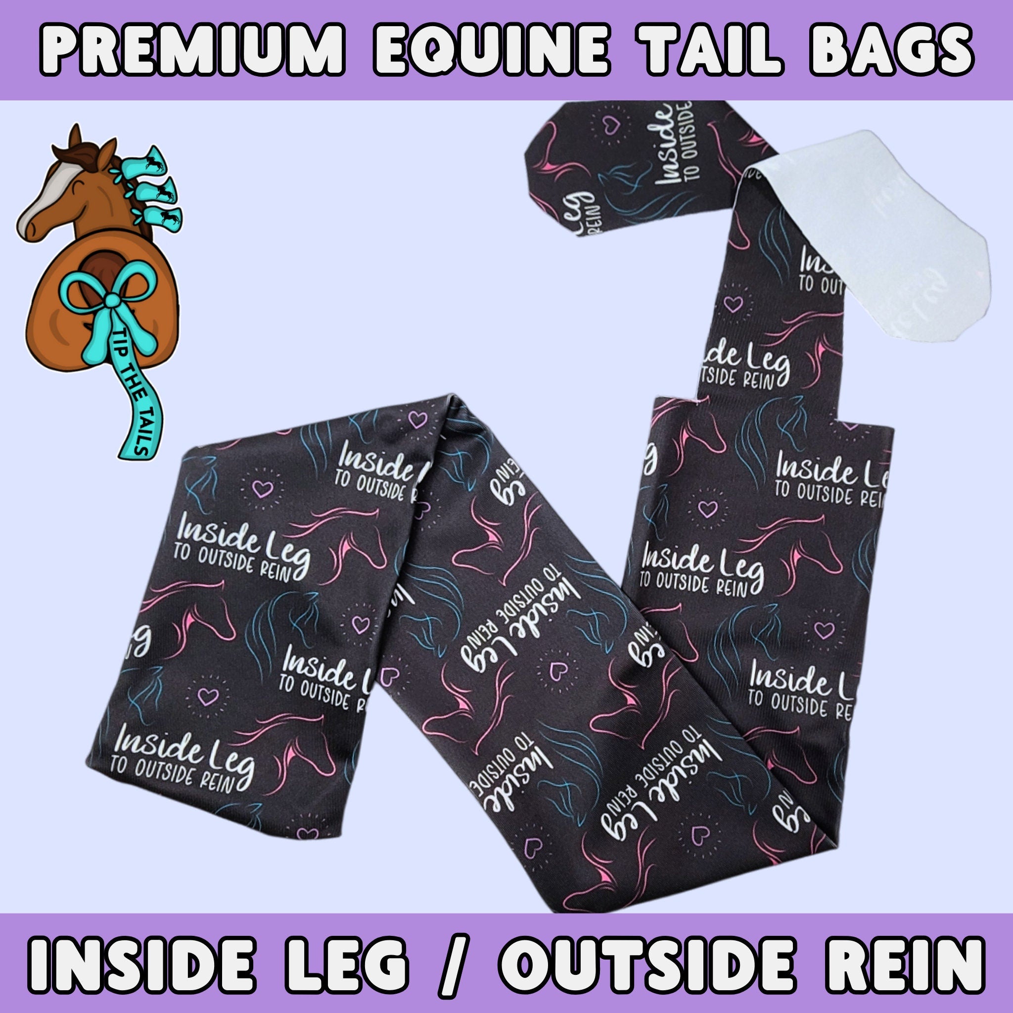 Inside Leg to Outside Rein Equine Tail Bag