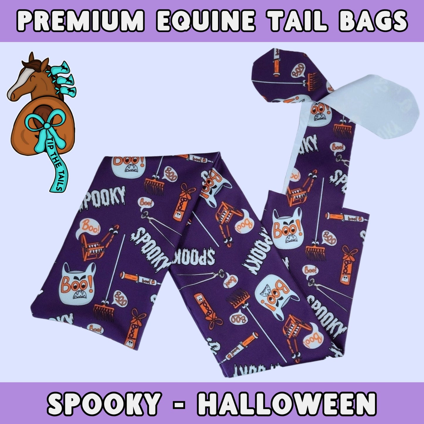 Spooky Halloween Equine Tail Bag-Tip The Tails