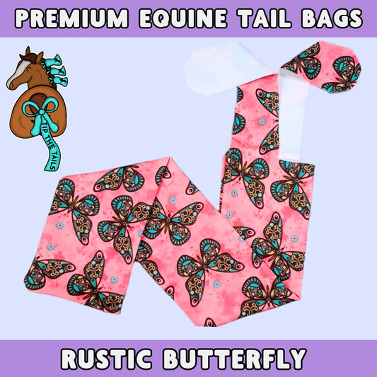 Rustic Butterfly Equine Tail Bag-Tip The Tails
