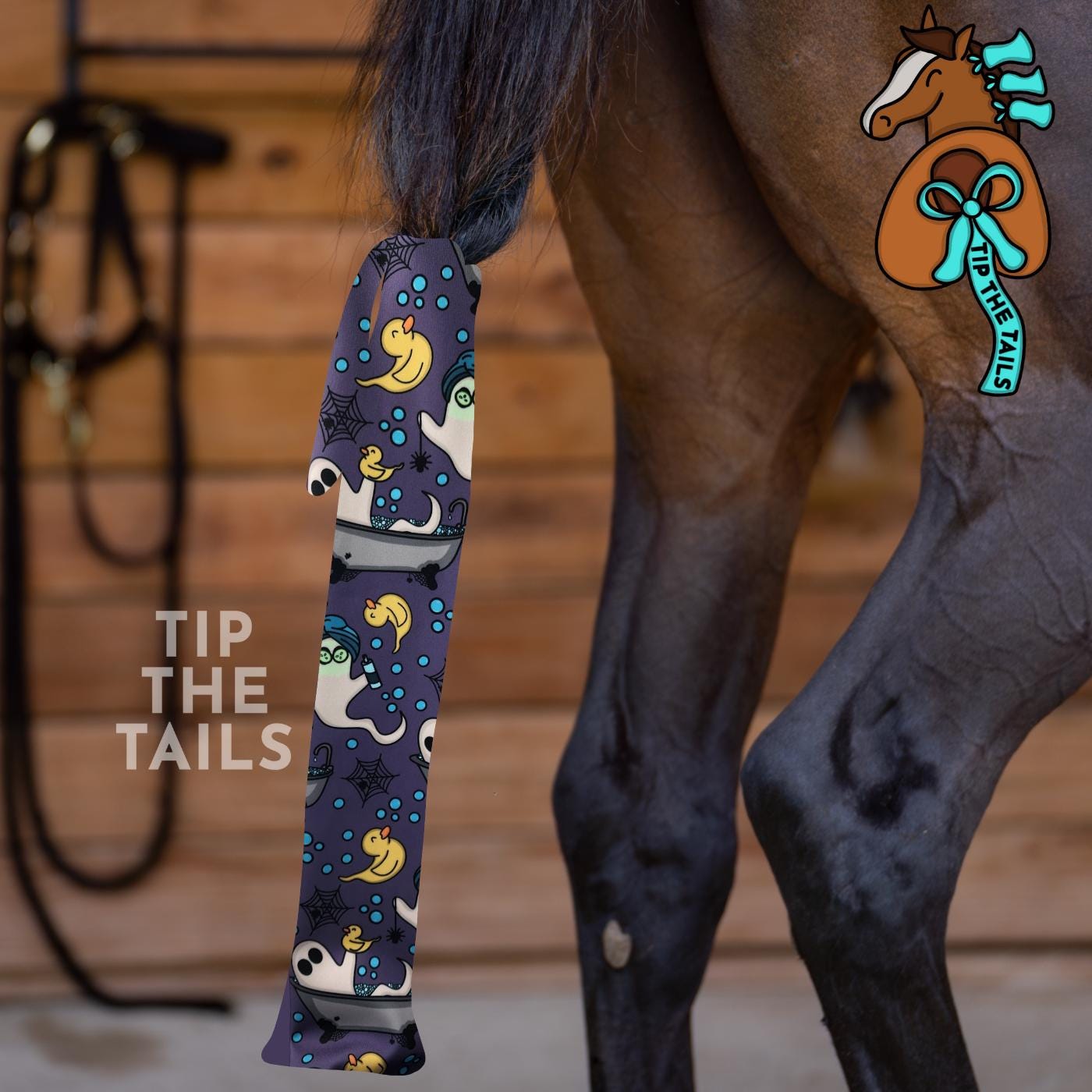 Haunted Spa Halloween Equine Tail Bag