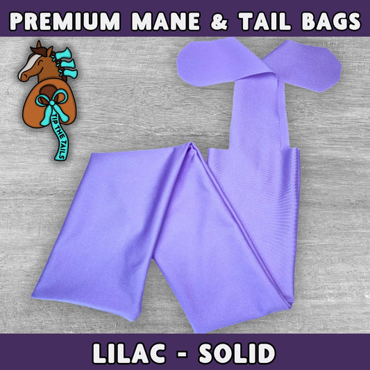 Solid Lilac Equine Tail Bag