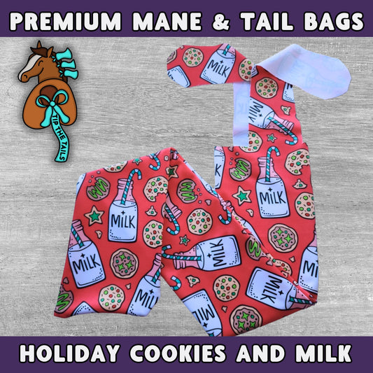 Cookies For Santa Holiday Equine Tail Bag