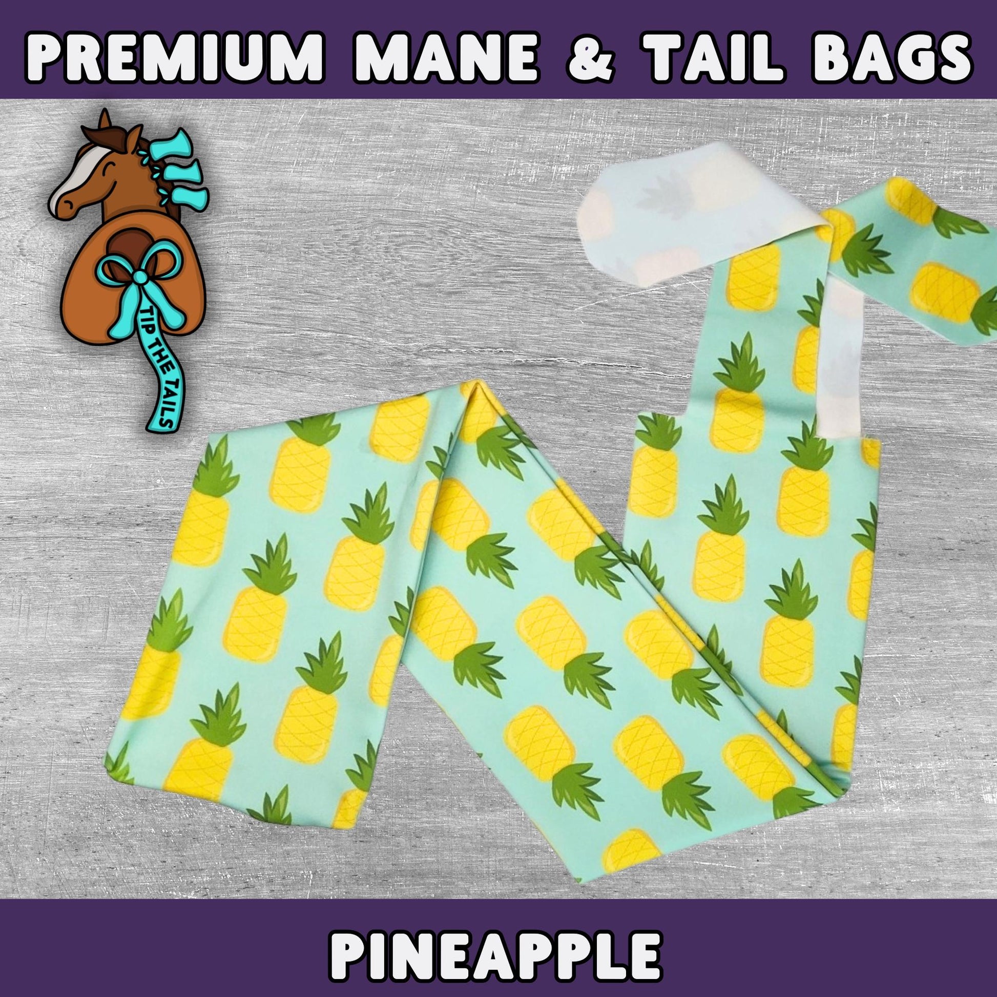 Pineapple Equine Tail Bag