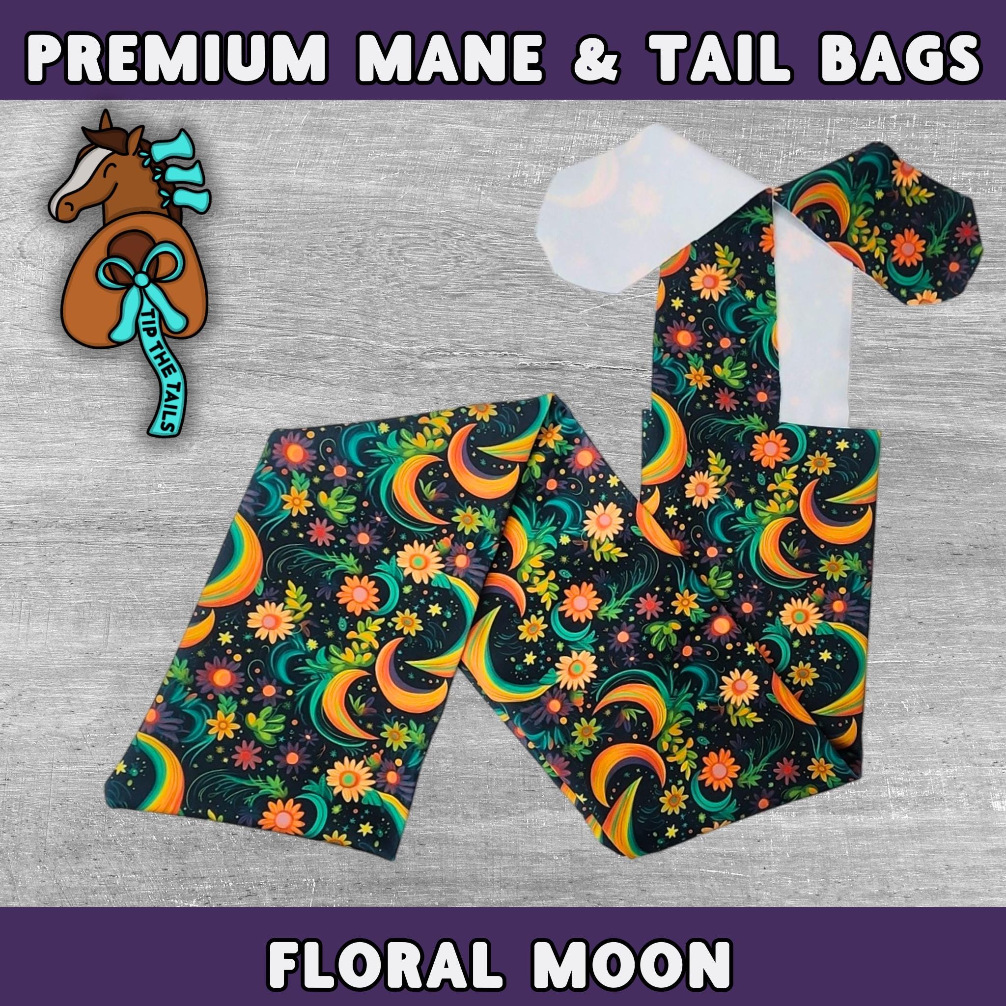 Moonlight Flowers Equine Tail Bag