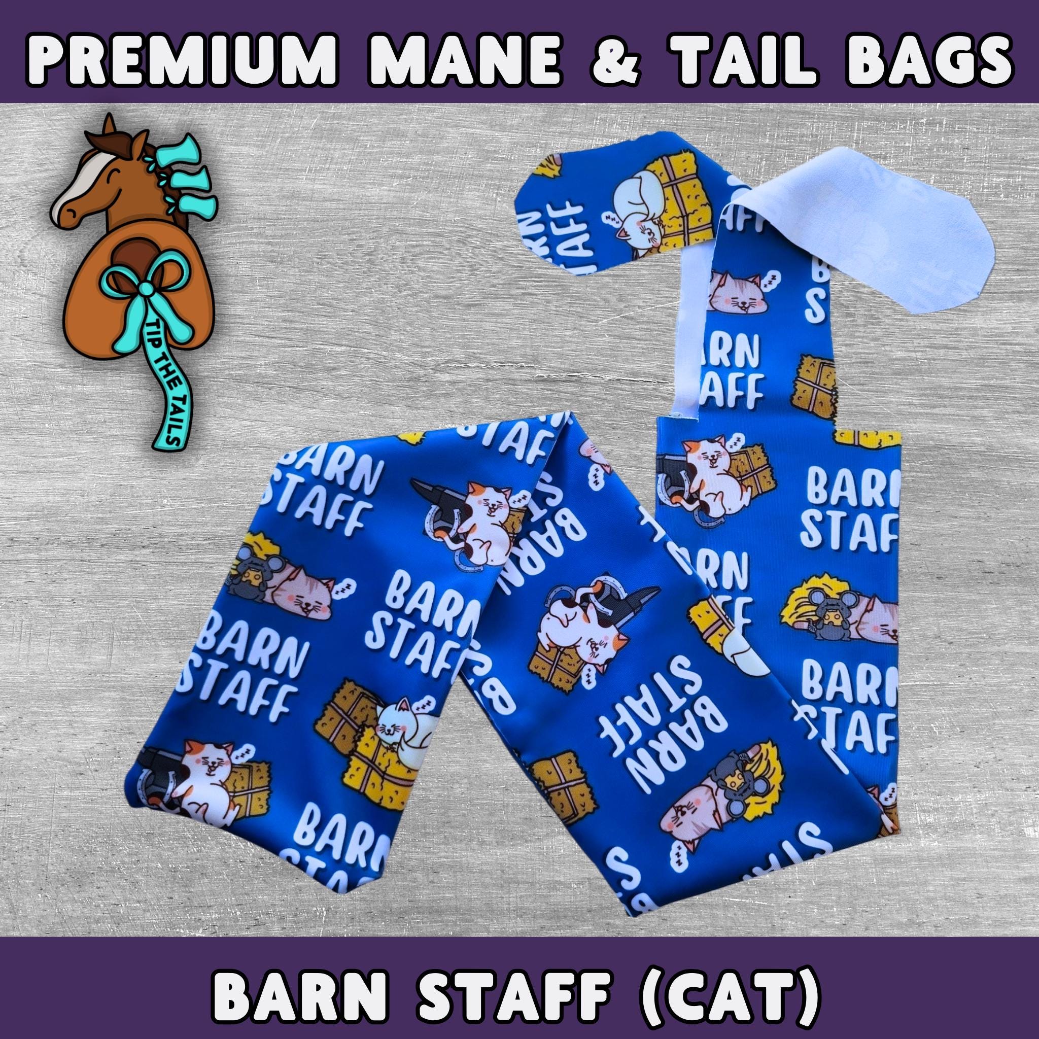 Barn Staff Cat Equine Tail Bag