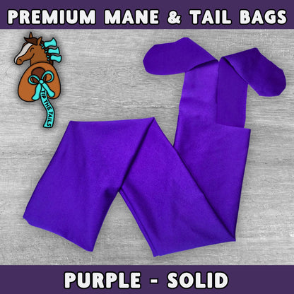 Solid Purple Equine Tail Bag