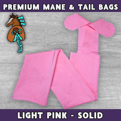 Solid Light Pink Equine Tail Bag