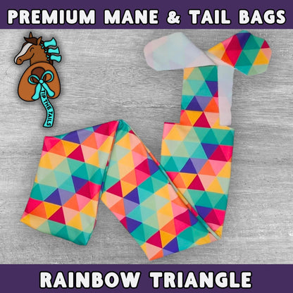 Rainbow Triangle Equine Tail Bag