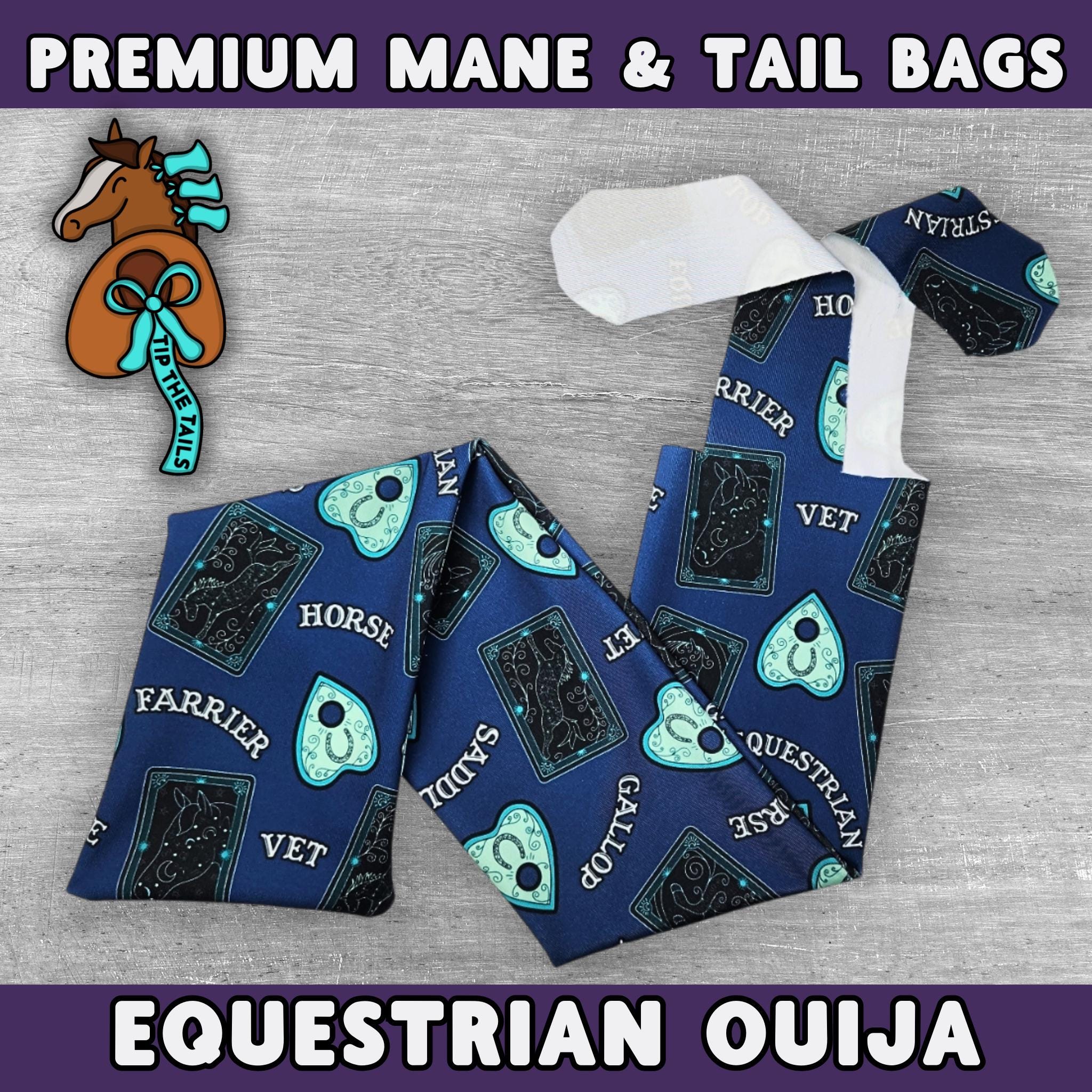 Equestrian Ouija Halloween Equine Tail Bag