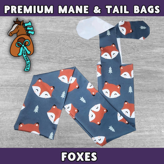 Navy Fox Equine Tail Bag