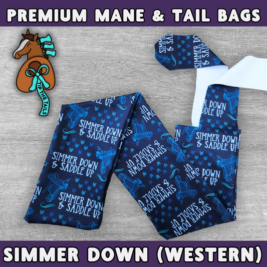 Simmer Down & Saddle Up (Western) Equine Tail Bag