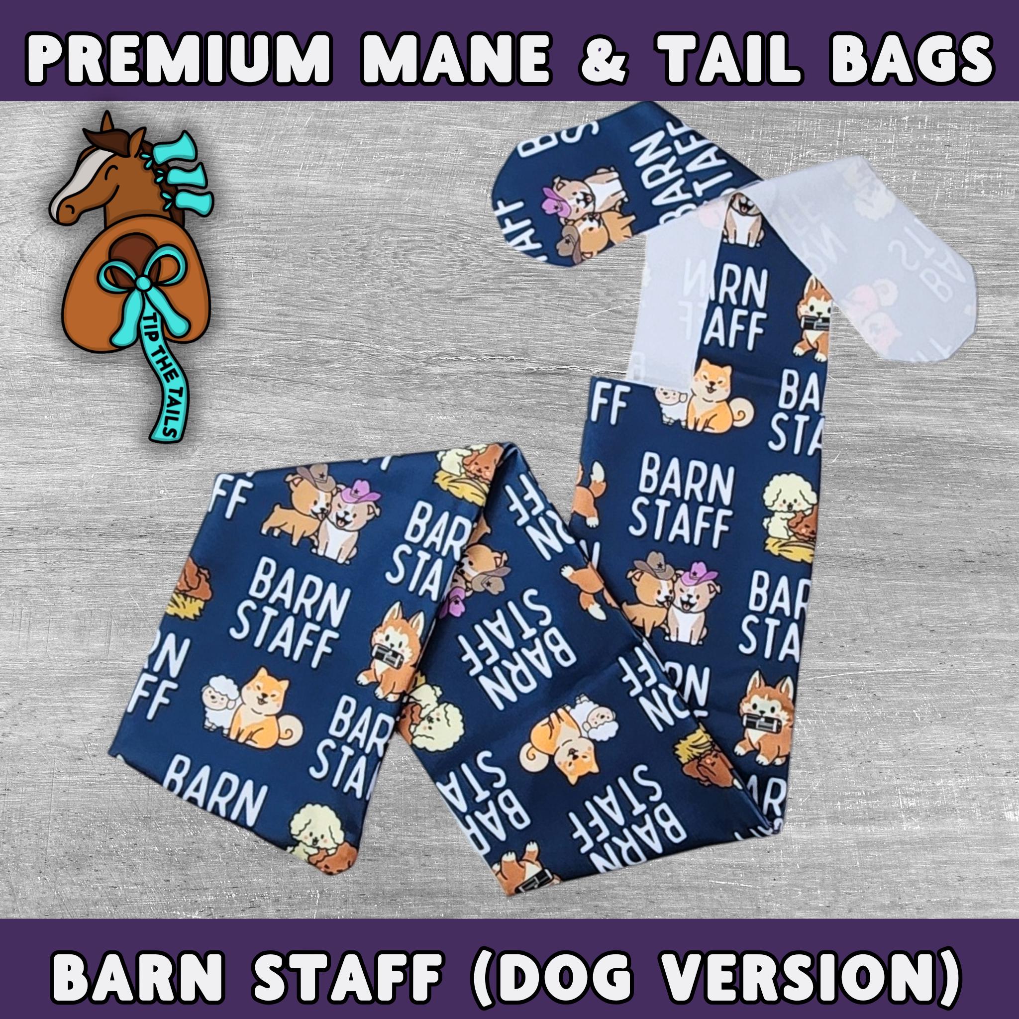 Barn Staff Dog Equine Tail Bag