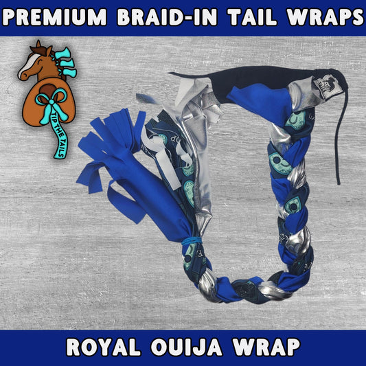 RESERVED Tarot 3-Tube Braid-In Tail Wrap, Horse Tail Wrap for Equine Tail Protection, Equestrian Gifts for Horse Lovers, Braid Horse Tack