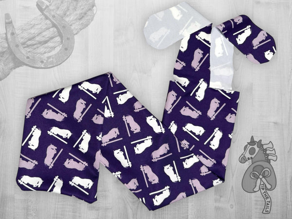 Purple Jumper Equine Tail Bag