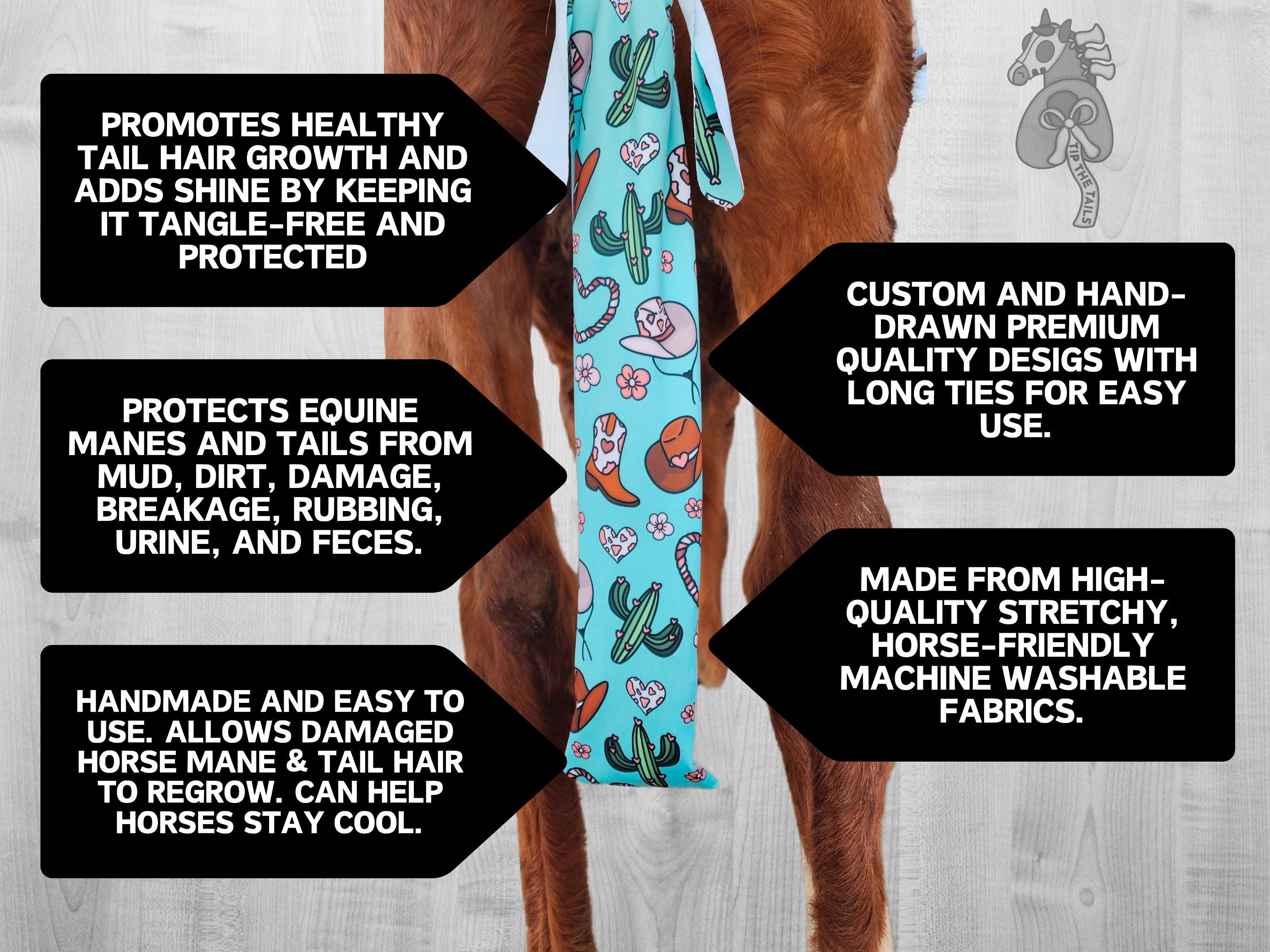 It’s Fine Equine Tail Bag, Dumpster Fire Horse Gift for Equestrian, Horse Tailbag for Equine, Funny Everything’s Fine Equine Mane & Tail Bag