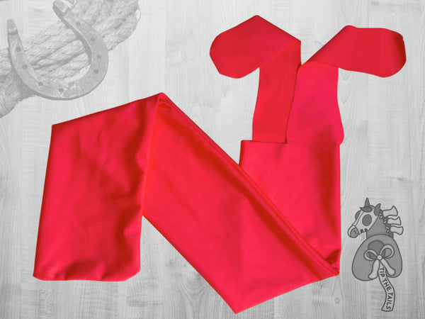 Solid Coral Equine Tail Bag